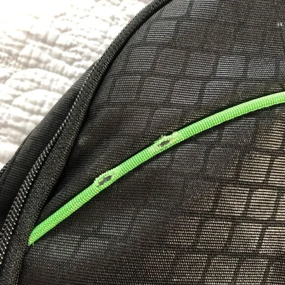 BKT black w green trim Backpack - Picture 4 of 5